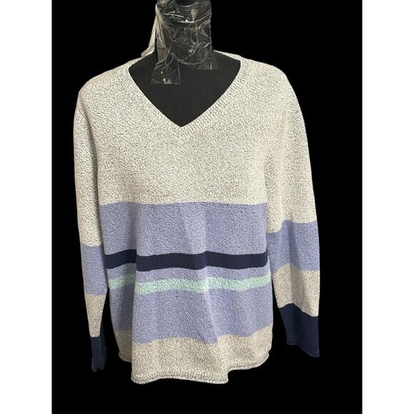 J. Jill Sweaters - J. Jill Sweater Womans Medium Petite V Neck‎ Pullover Multicolored